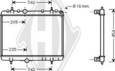 Diederichs DCM2795 - Радиатор, охлаждение двигателя autospares.lv