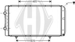 Diederichs DCM2796 - Радиатор, охлаждение двигателя autospares.lv