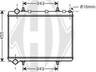 Diederichs DCM2790 - Радиатор, охлаждение двигателя autospares.lv