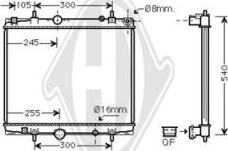 Diederichs DCM2798 - Радиатор, охлаждение двигателя autospares.lv