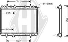 Diederichs DCM2793 - Радиатор, охлаждение двигателя autospares.lv