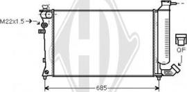 Diederichs DCM2746 - Радиатор, охлаждение двигателя autospares.lv