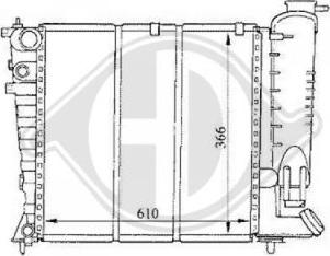 Diederichs DCM2748 - Радиатор, охлаждение двигателя autospares.lv