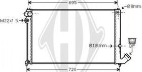 Diederichs DCM2759 - Радиатор, охлаждение двигателя autospares.lv