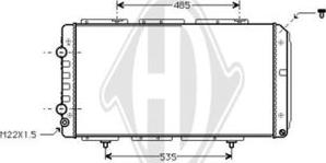 Diederichs DCM2754 - Радиатор, охлаждение двигателя autospares.lv