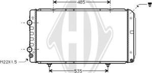 Diederichs DCM2750 - Радиатор, охлаждение двигателя autospares.lv