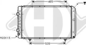 Diederichs DCM2751 - Радиатор, охлаждение двигателя autospares.lv