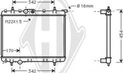 Diederichs DCM2764 - Радиатор, охлаждение двигателя autospares.lv