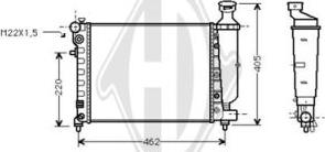 Diederichs DCM2719 - Радиатор, охлаждение двигателя autospares.lv