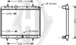 Diederichs DCM2784 - Радиатор, охлаждение двигателя autospares.lv