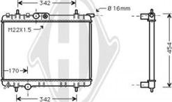 Diederichs DCM2785 - Радиатор, охлаждение двигателя autospares.lv