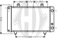 Diederichs DCM2722 - Радиатор, охлаждение двигателя autospares.lv