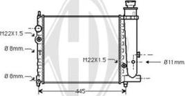 Diederichs DCM2727 - Радиатор, охлаждение двигателя autospares.lv