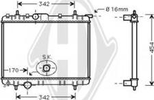 Diederichs DCM2771 - Радиатор, охлаждение двигателя autospares.lv