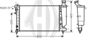 Diederichs DCM2773 - Радиатор, охлаждение двигателя autospares.lv