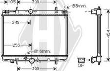 Diederichs DCM2772 - Радиатор, охлаждение двигателя autospares.lv