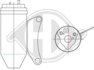 Diederichs DCT1268 - Осушитель, кондиционер autospares.lv