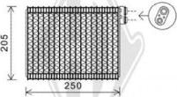 Diederichs DCV1105 - Испаритель, кондиционер autospares.lv