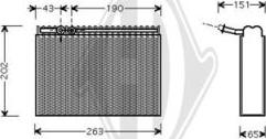 Diederichs DCV1101 - Испаритель, кондиционер autospares.lv