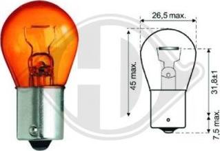 Diederichs LID10054 - Лампа накаливания, фонарь указателя поворота autospares.lv