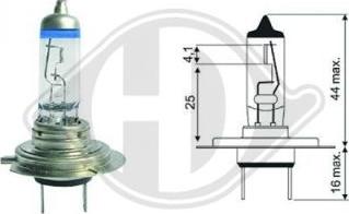 Diederichs LID10063 - Лампа накаливания, фара дальнего света autospares.lv