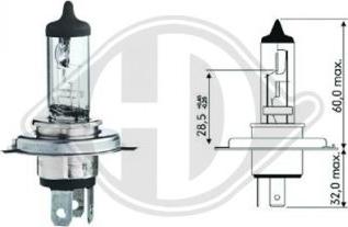 Diederichs LID10010 - Лампа накаливания, фара дальнего света autospares.lv