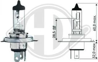 Diederichs LID10024 - Лампа накаливания, основная фара autospares.lv