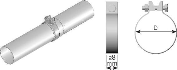 Dinex 99553 - Соединительные элементы, система выпуска autospares.lv