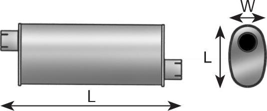 Dinex 50337 - Средний глушитель выхлопных газов autospares.lv