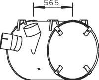 Dinex 51304 - Средний глушитель выхлопных газов autospares.lv