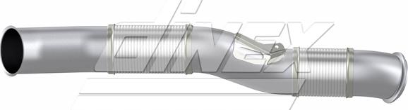 Dinex 6LA007 - Труба выхлопного газа autospares.lv