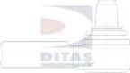 Ditas A3-3278 - Наконечник рулевой тяги, шарнир autospares.lv
