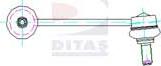 Ditas A2-1829 - Тяга / стойка, стабилизатор autospares.lv