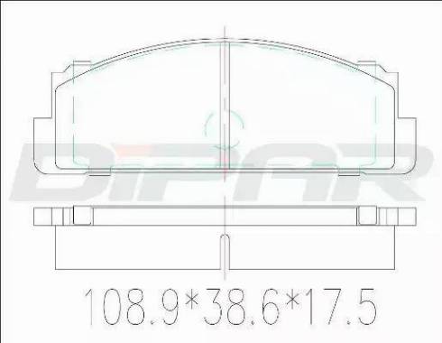 Ditas DFB1106 - Тормозные колодки, дисковые, комплект autospares.lv