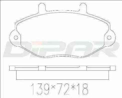 Ditas DFB2660 - Тормозные колодки, дисковые, комплект autospares.lv