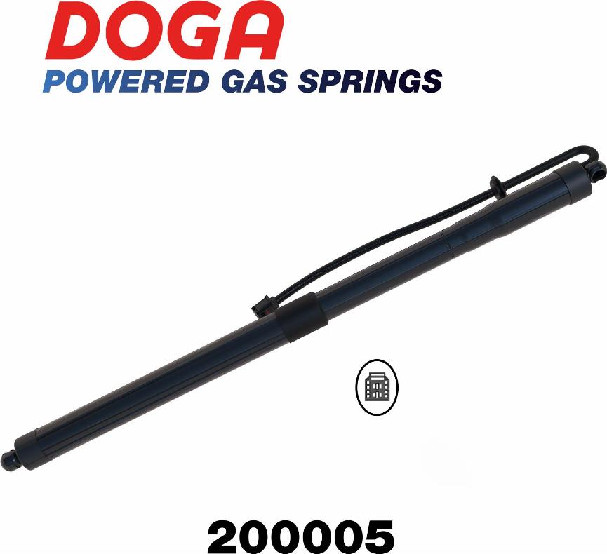 DOGA 200005 - Электромотор, задняя дверь autospares.lv