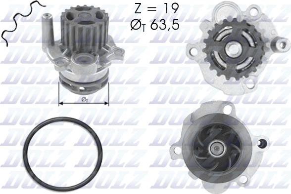 DOLZ A193 - Водяной насос autospares.lv