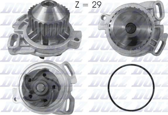 DOLZ A158 - Водяной насос autospares.lv