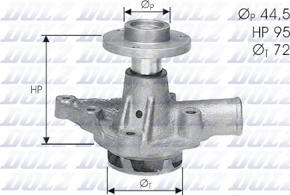 DOLZ A121 - Водяной насос autospares.lv