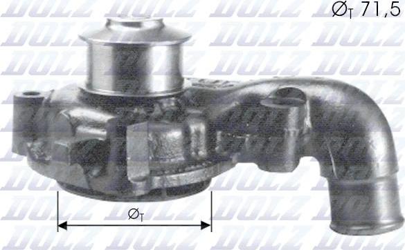 DOLZ F165 - Водяной насос autospares.lv