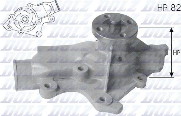 DOLZ J201 - Водяной насос autospares.lv