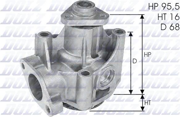 DOLZ L135 - Водяной насос autospares.lv