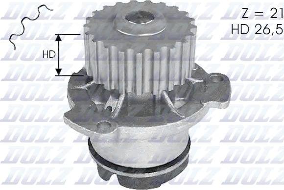 DOLZ L121 - Водяной насос autospares.lv