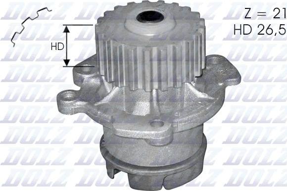 DOLZ L123 - Водяной насос autospares.lv