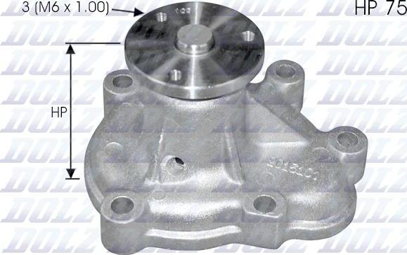 DOLZ O142 - Водяной насос autospares.lv