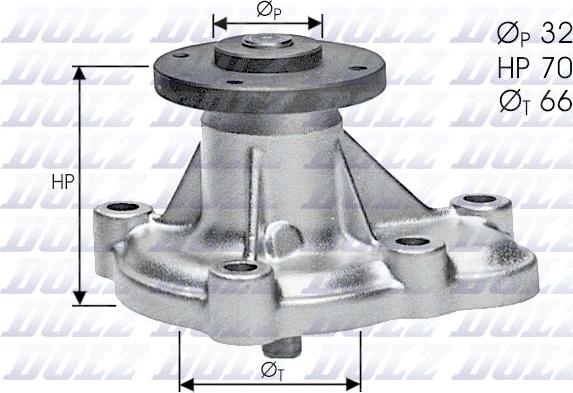 DOLZ O129 - Водяной насос autospares.lv