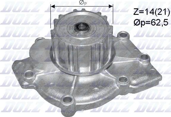 DOLZ R299 - Водяной насос autospares.lv