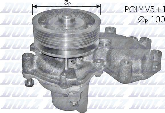 DOLZ S165 - Водяной насос autospares.lv