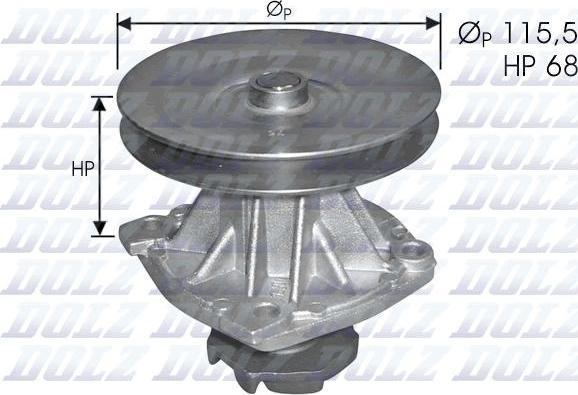 DOLZ S135 - Водяной насос autospares.lv