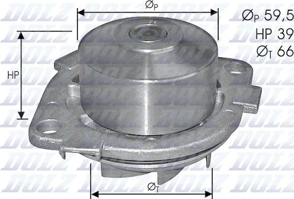 DOLZ S211 - Водяной насос autospares.lv